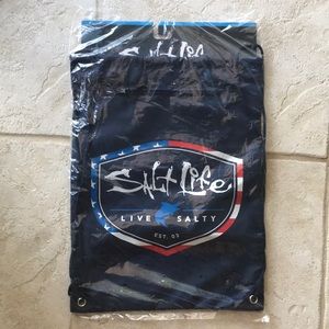 Salt life drawstring backpack bag 18.5” x 14”